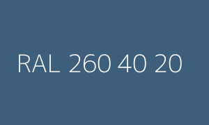 Farbe RAL 260 40 20