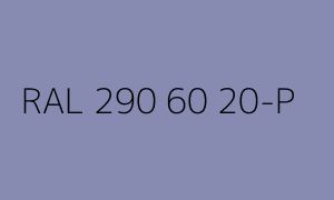 Farbe RAL 290 60 20-P