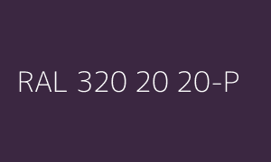 Farbe RAL 320 20 20-P