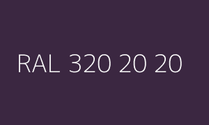 Farbe RAL 320 20 20