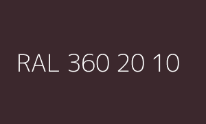Farbe RAL 360 20 10