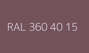 Farbe RAL 360 40 15